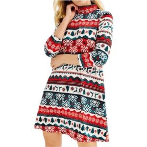 Celebrate Together Christmas Holiday Knit Dress Size XL‎ EUC Cottagecore Festive